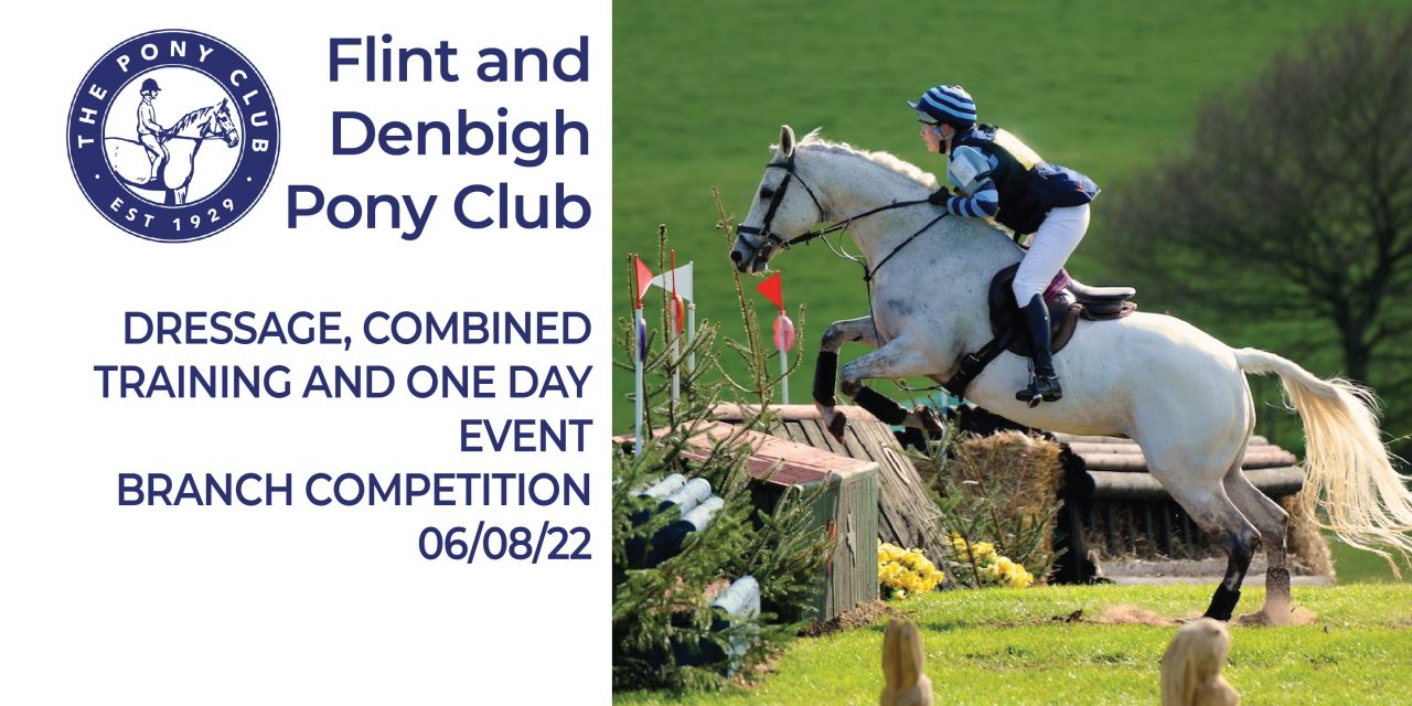 DRESSAGE, COMBINED TRAINING AND ONE DAY EVENT – BRANCH COMPETITION – 06/08/22